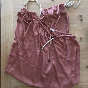 Rumored Sultry Night Silky Pant Rosewood